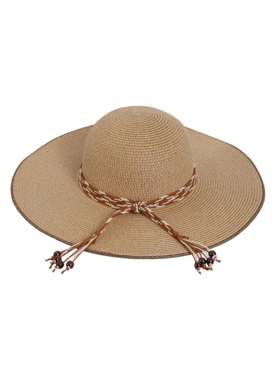 Max Studio Beaded Band Floppy Hat