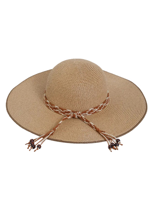Max Studio Beaded Band Floppy Hat