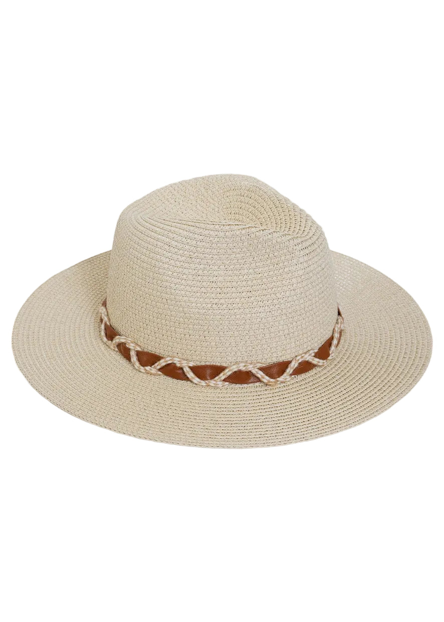 Max Studio Braided Straw Panama Hat
