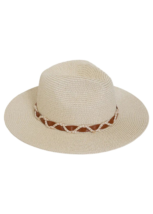 Max Studio Braided Straw Panama Hat