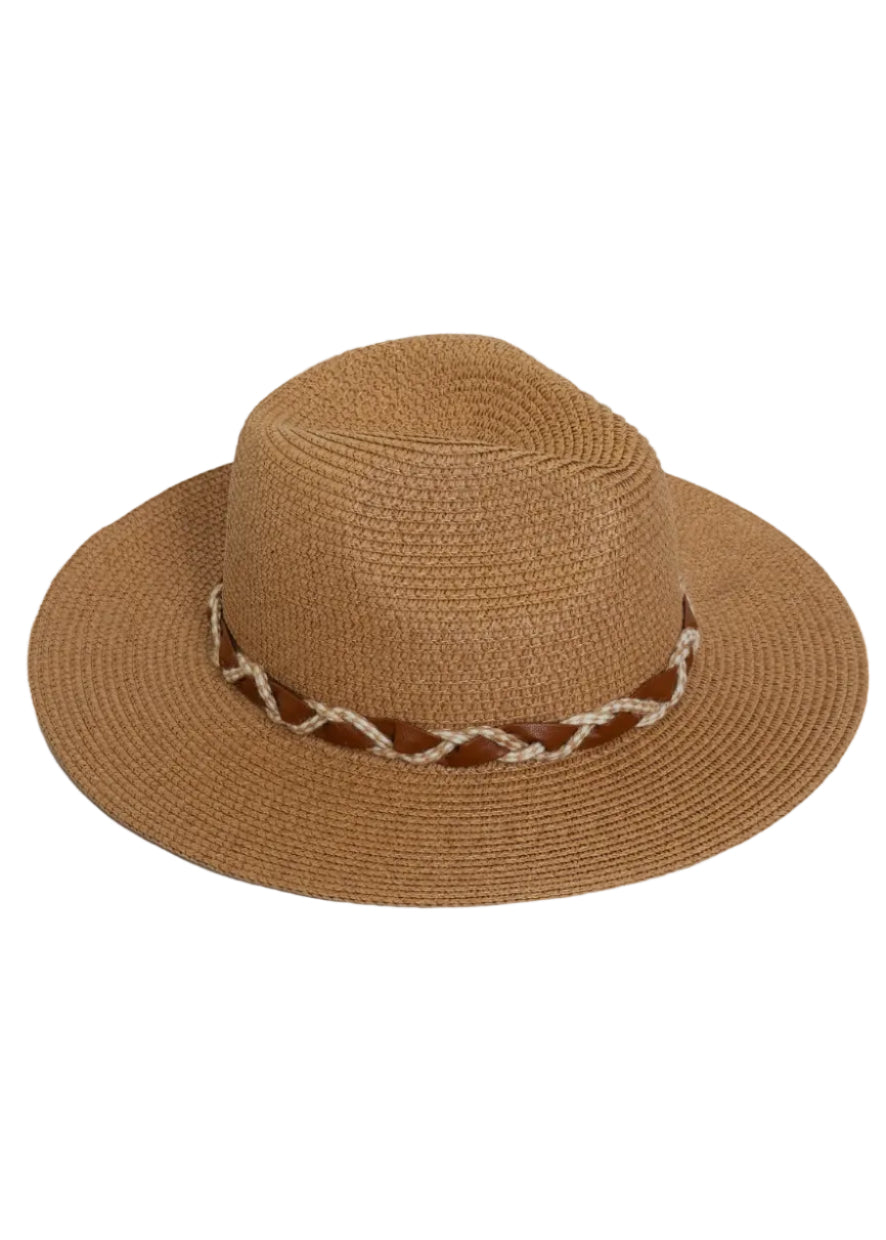 Max Studio Braided Straw Panama Hat
