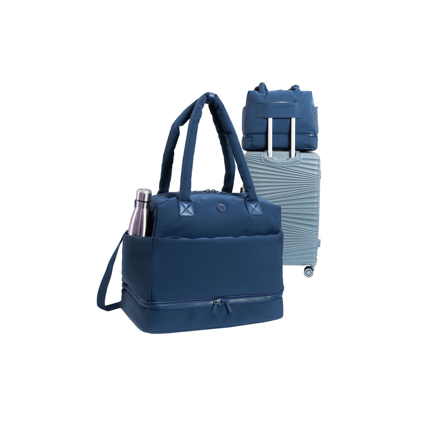 Joan & David The Lainey Sport Nylon Drop Bottom Duffel Bag